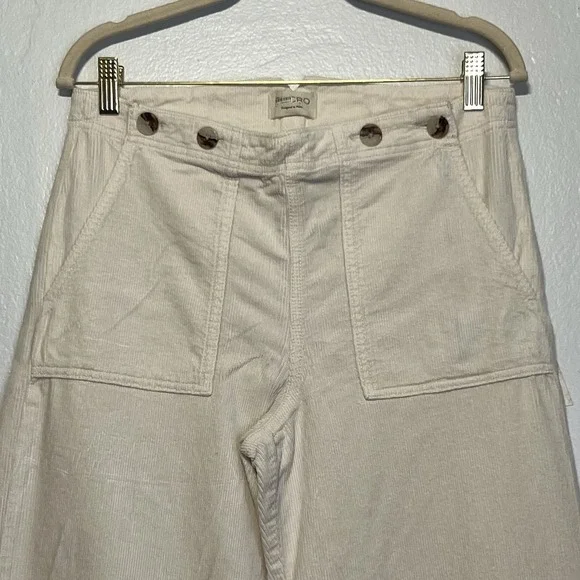 Pilcro Anthropologie The Kit Utility Wide Leg High Rise Corduroy Trousers Sz 30 - Picture 10 of 16